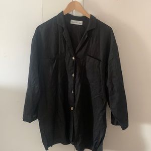 Love & Confuse Linen Shirt Jacket